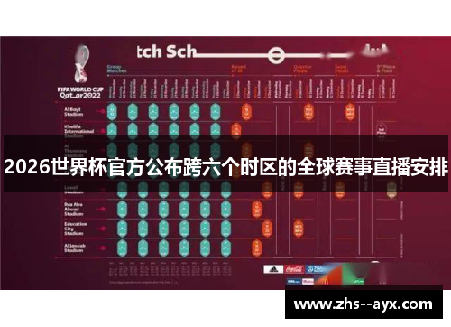 2026世界杯官方公布跨六个时区的全球赛事直播安排